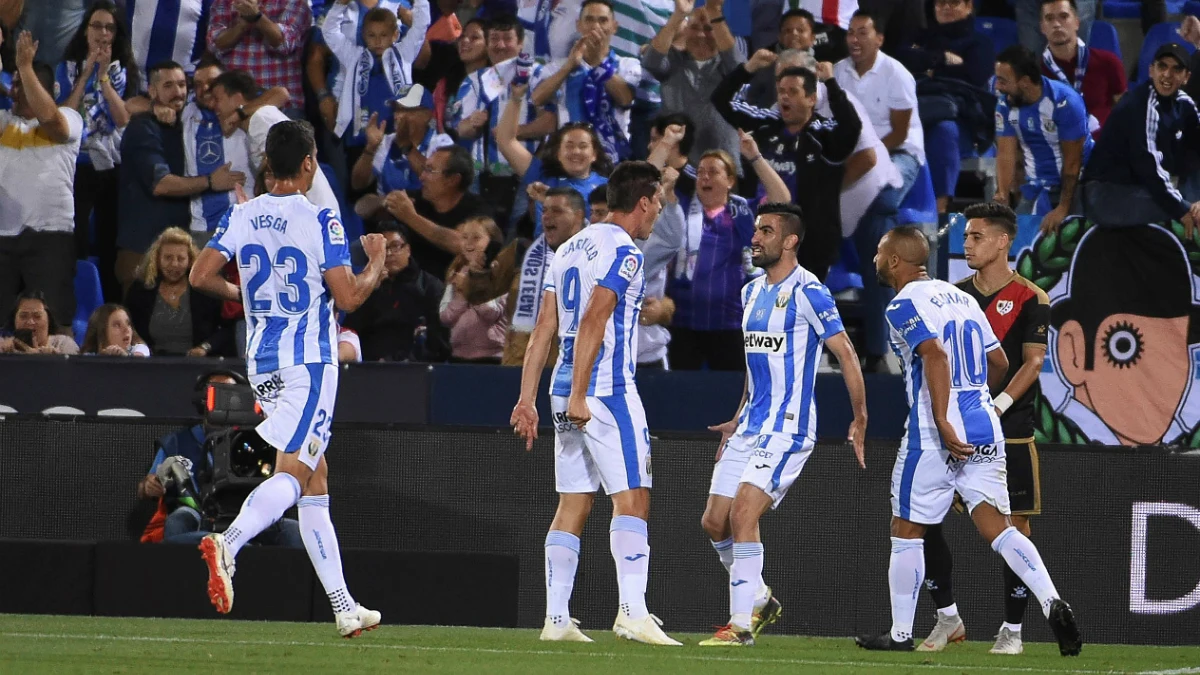 El Leganés celebra un gol