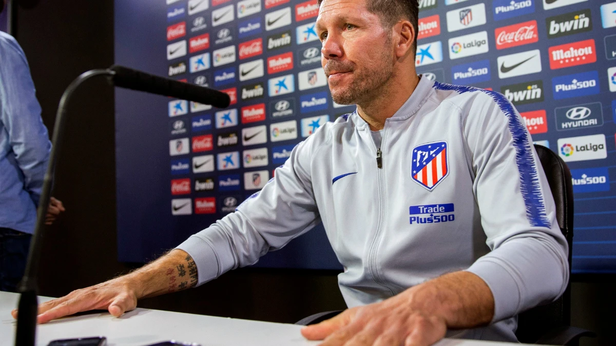 Simeone, en rueda de prensa