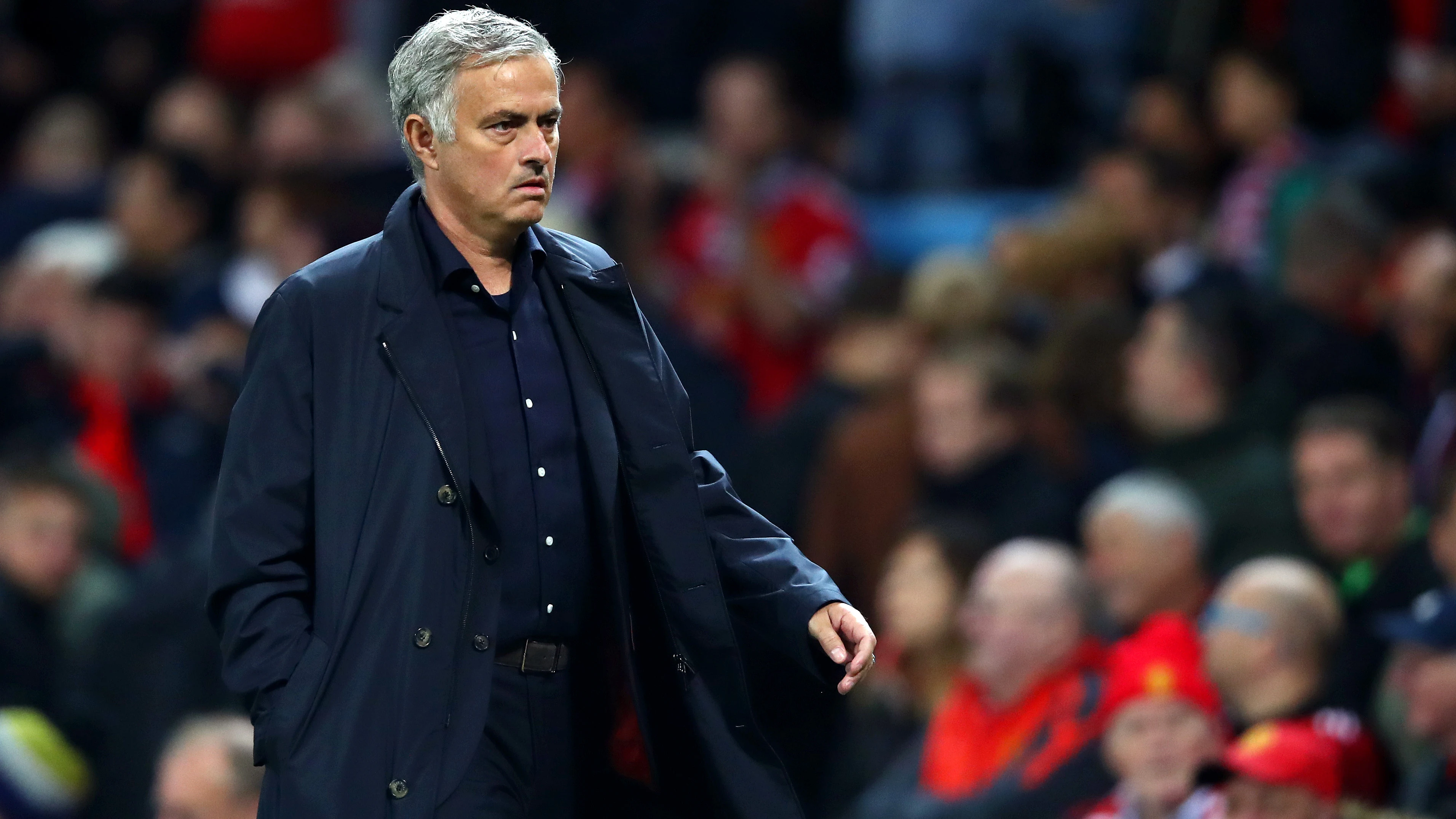 Mourinho, en un partido del Manchester United