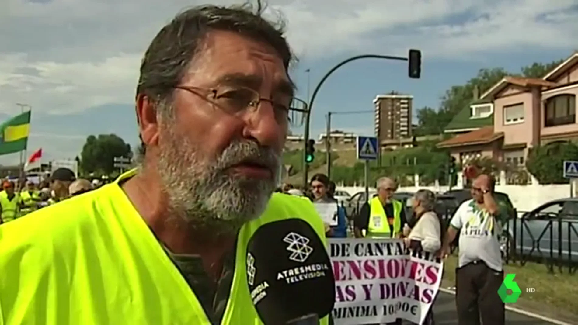 Manifestación por las pensiones dignas en Santander