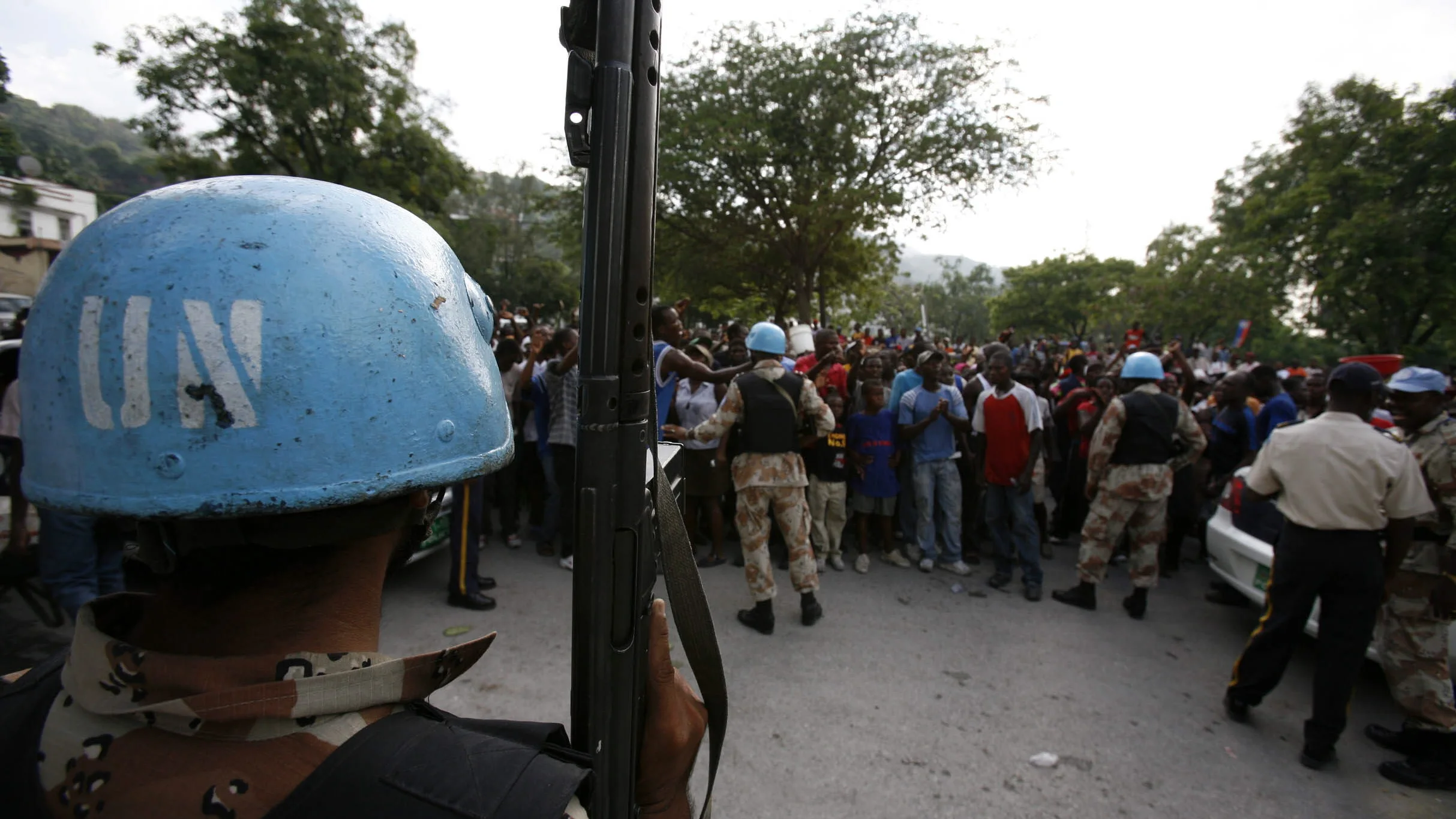 'Cascos azules' en la República Centroafricana