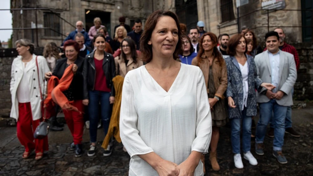 Bescansa presenta su candidatura en Santiago de Compostela