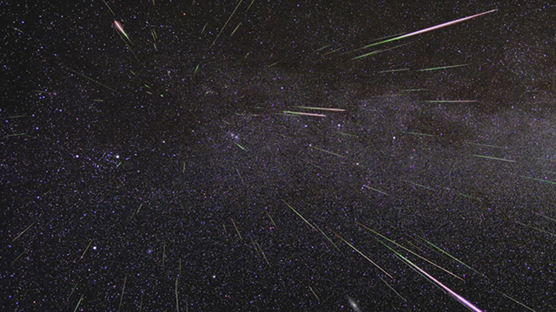 Imagen de archivo de la recreación de una lluvia de estrellas