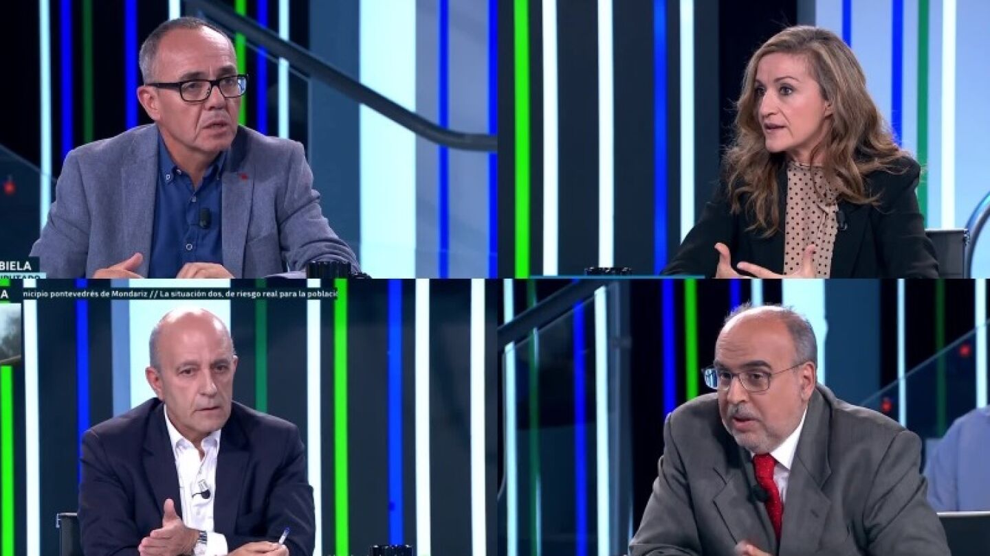 Las miradas de Zarzalejos, Vera, Juliana y Coscubiela, en El Objetivo