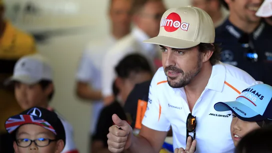 Fernando Alonso, en el trazado de Suzuka Fernando Alonso, en el trazado de Suzuka