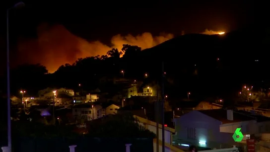 Imagen del incendio en Sintra, Portugal Imagen del incendio en Sintra, Portugal