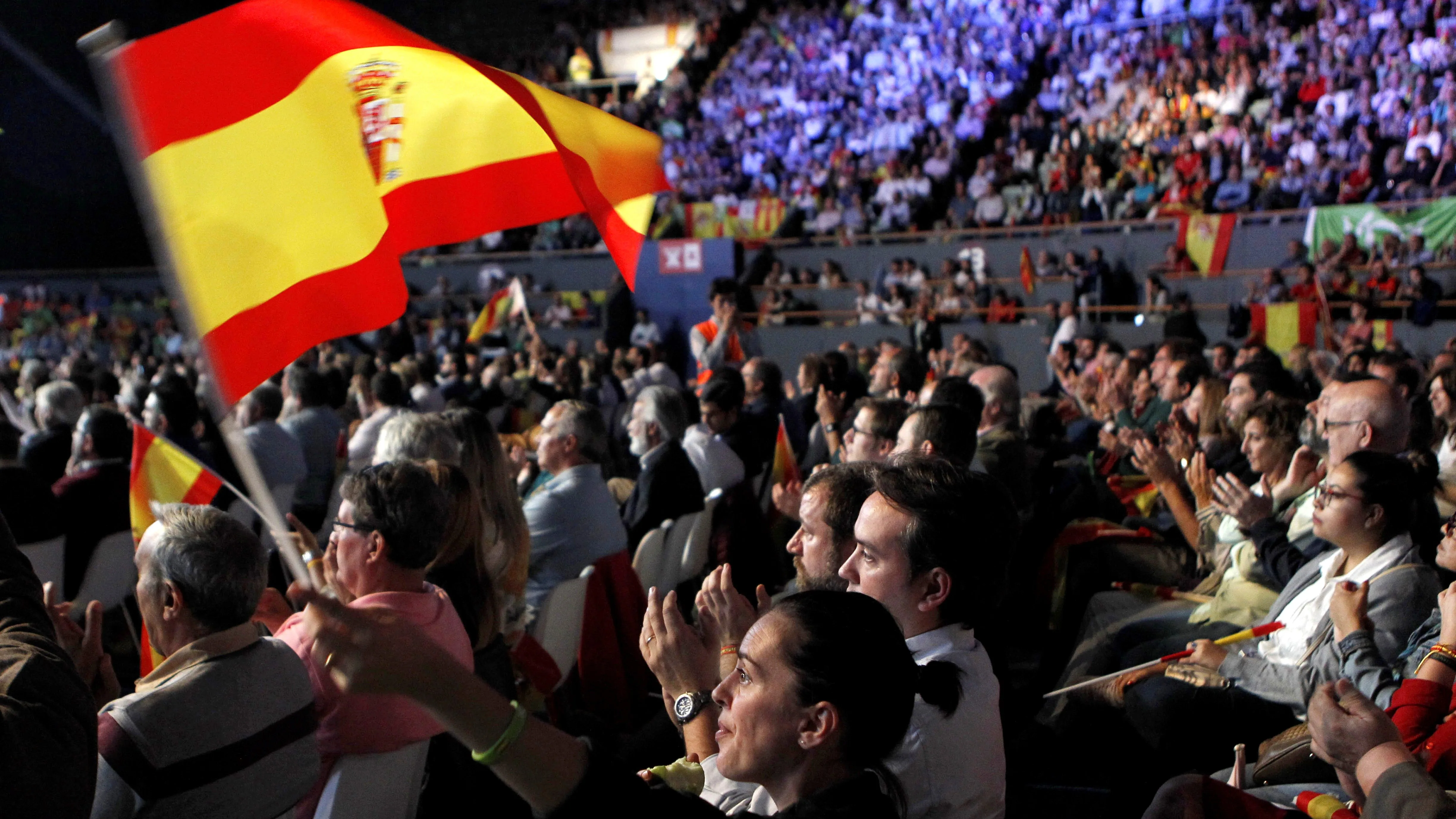 Acto convocado por Vox en el Palacio de Vistalegre