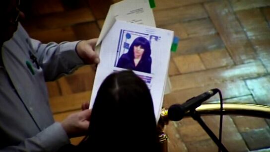 Imagen de Angie en su juicio