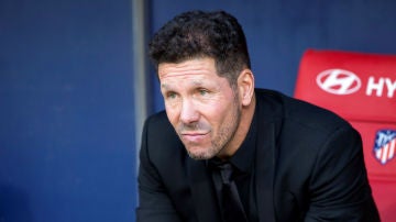 Diego Simeone, en el banquillo