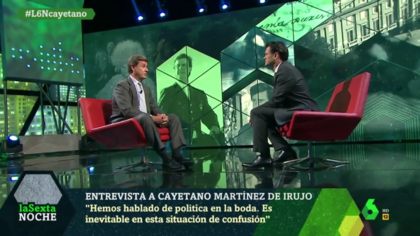 Cayertano Martínez de Irujo, en laSexta Noche Cayertano Martínez de Irujo, en laSexta Noche