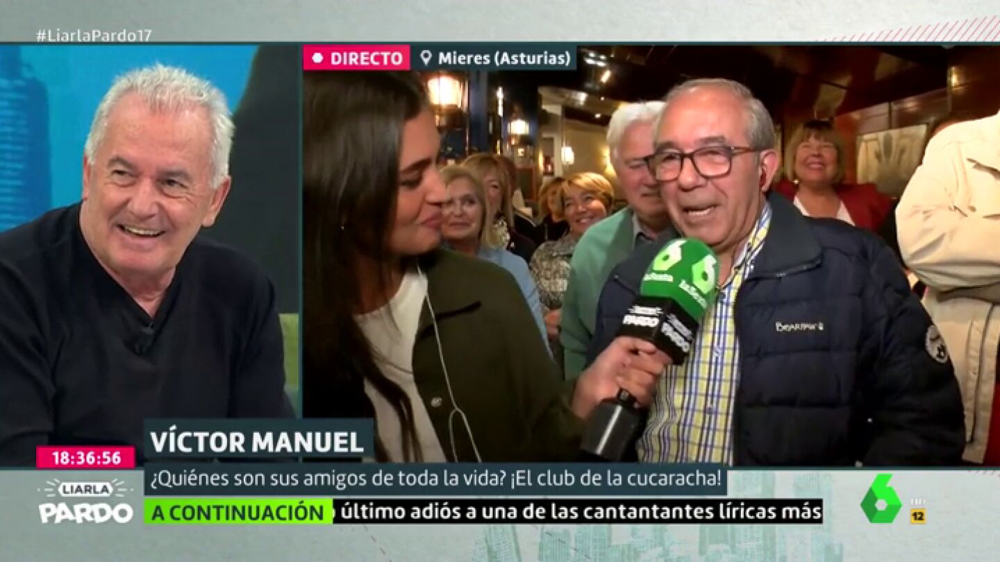 Reunimos al 'Club de la Cucaracha', el grupo de amigos de V&iacute;ctor Manuel: "Suspend&iacute;amos todos los a&ntilde;os y ten&iacute;amos que ir al colegio en verano"