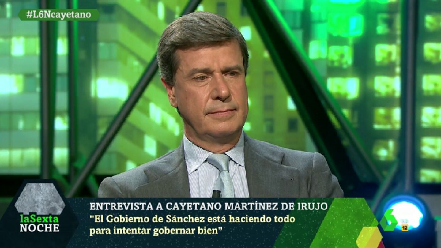 Cayetano Mart&iacute;nez de Irujo, en laSexta Noche