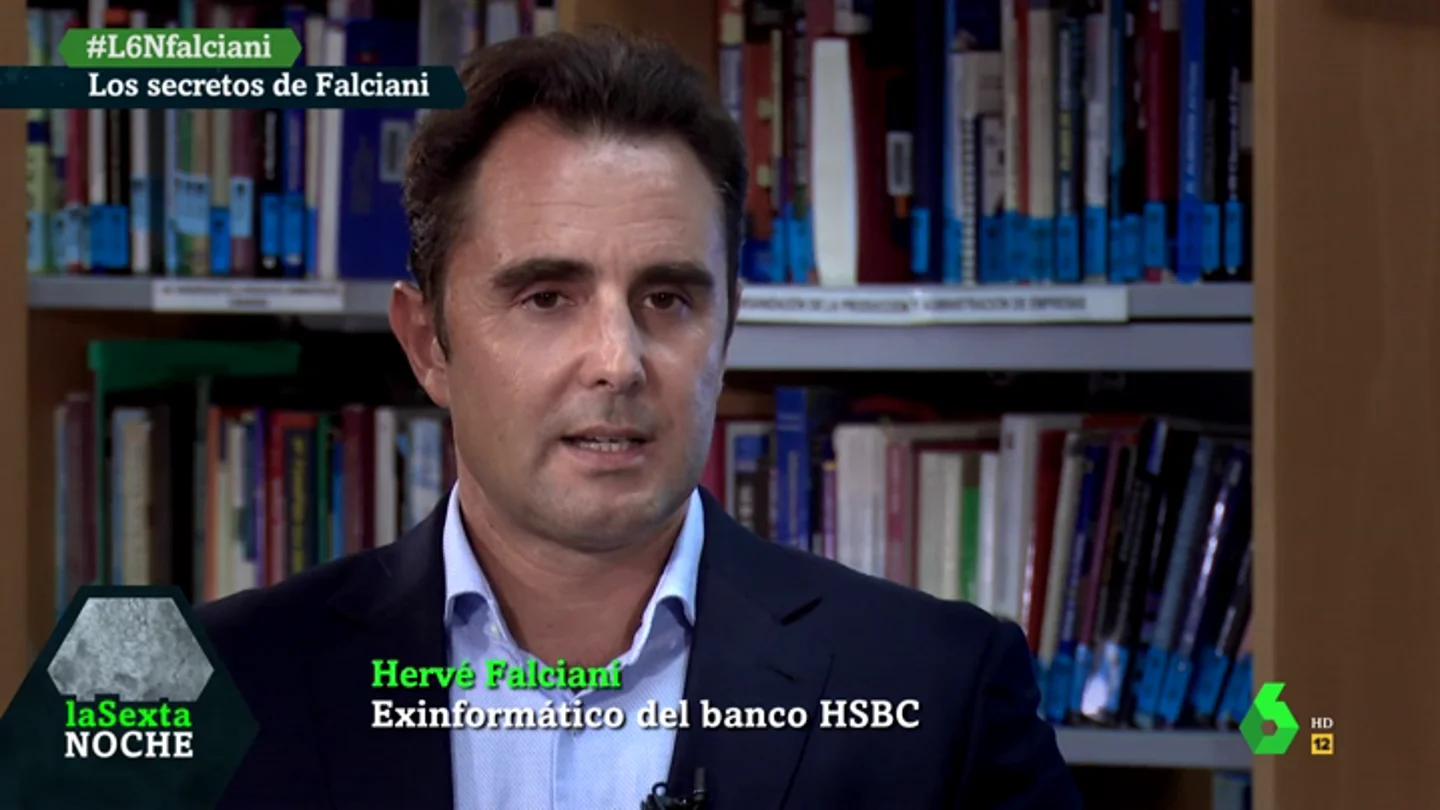 Hervé Falciani, en laSexta Noche Hervé Falciani, en laSexta Noche