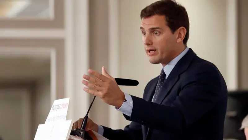 Albert Rivera en un desayuno informativo