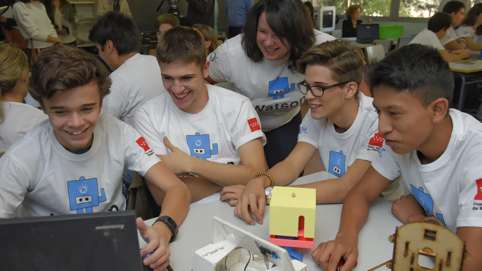 Alumnos de primero de bachillerato del IES Marqués de Suanzes