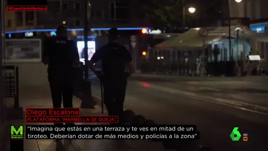Varios agentes patrullando en Marbella Varios agentes patrullando en Marbella