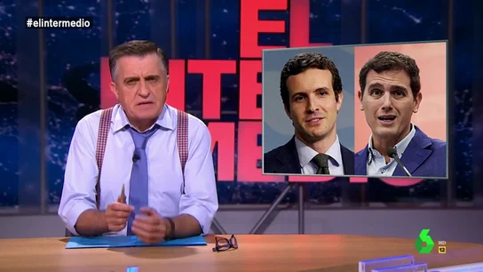 Casado y Rivera "son la misma persona": "Su remake de 'Tú a Boston y yo a California' se llamaría 'Tú a la derecha y yo a la extrema derecha'" Casado y Rivera "son la misma persona": "Su remake de 'Tú a Boston y yo a California' se llamaría 'Tú a la derecha y yo a la extrema derecha'"