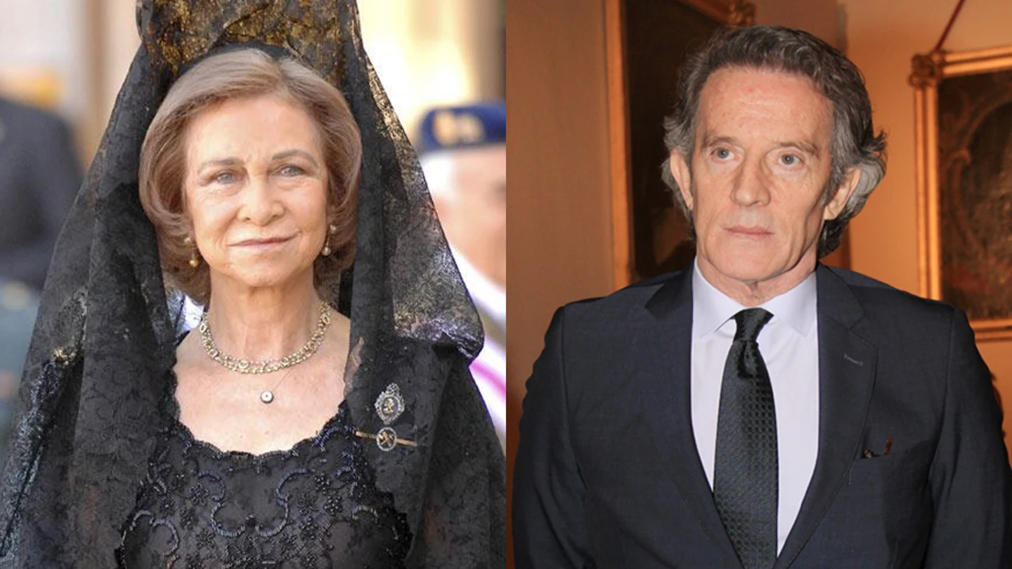 La reina Sofía y su "entrañable amigo" Alfonso Díez La reina Sofía y su "entrañable amigo" Alfonso Díez