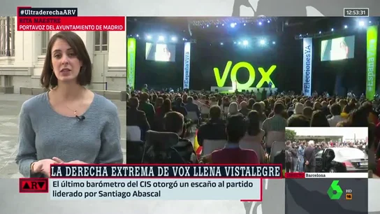 Rita Maestre analiza el aumento de apoyo a VOX Rita Maestre analiza el aumento de apoyo a VOX