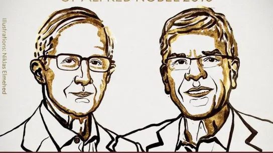 Los estadounidenses William D. Nordhaus y Paul M. Romer Los estadounidenses William D. Nordhaus y Paul M. Romer