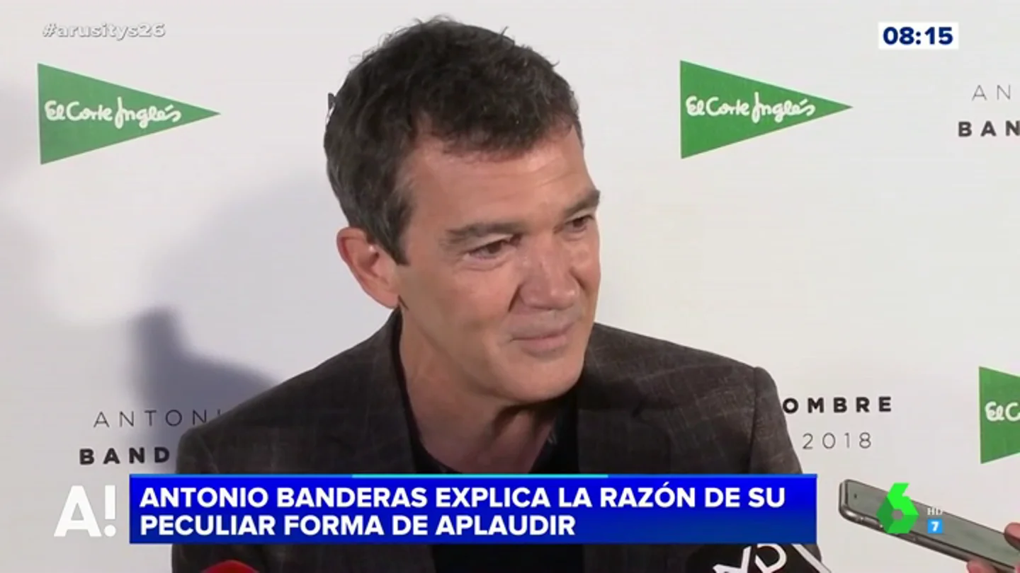 Antonio Banderas explica el porqué de su aplauso flamenco Antonio Banderas explica el porqué de su aplauso flamenco