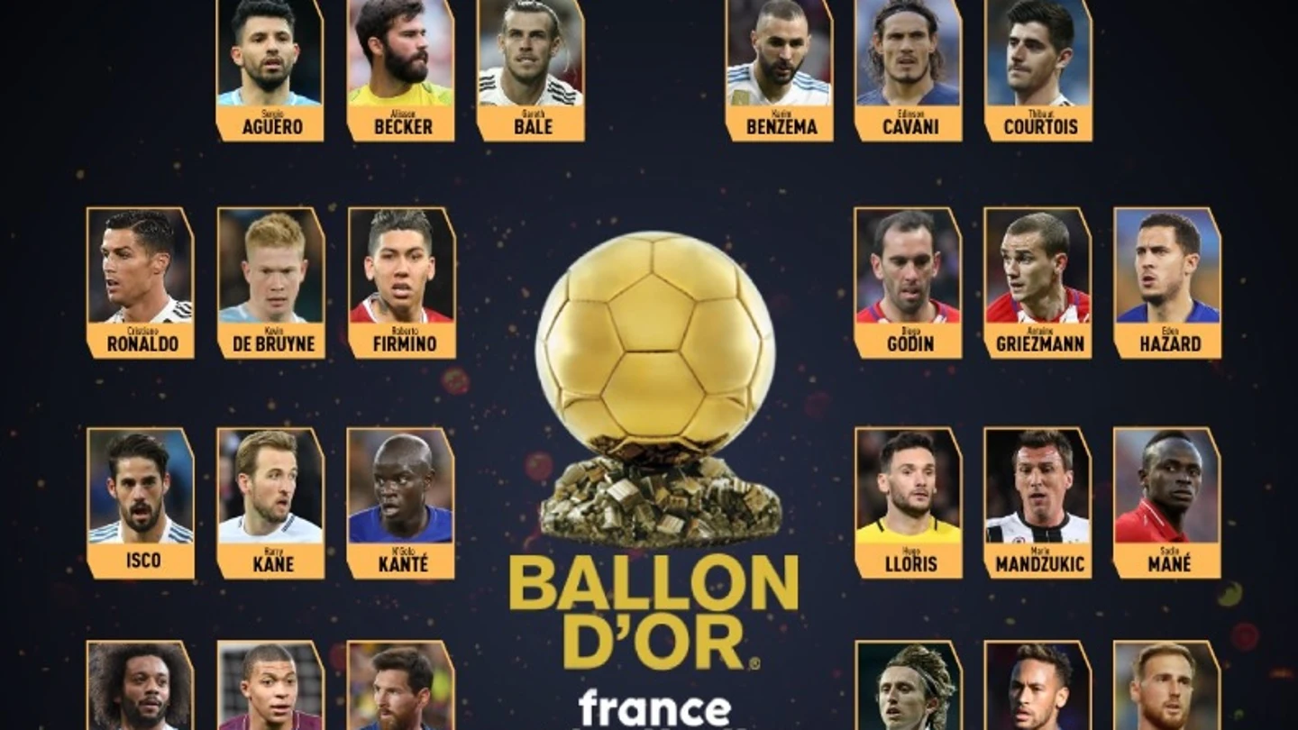 Los 30 jugadores nominados al Balón de Oro Los 30 jugadores nominados al Balón de Oro