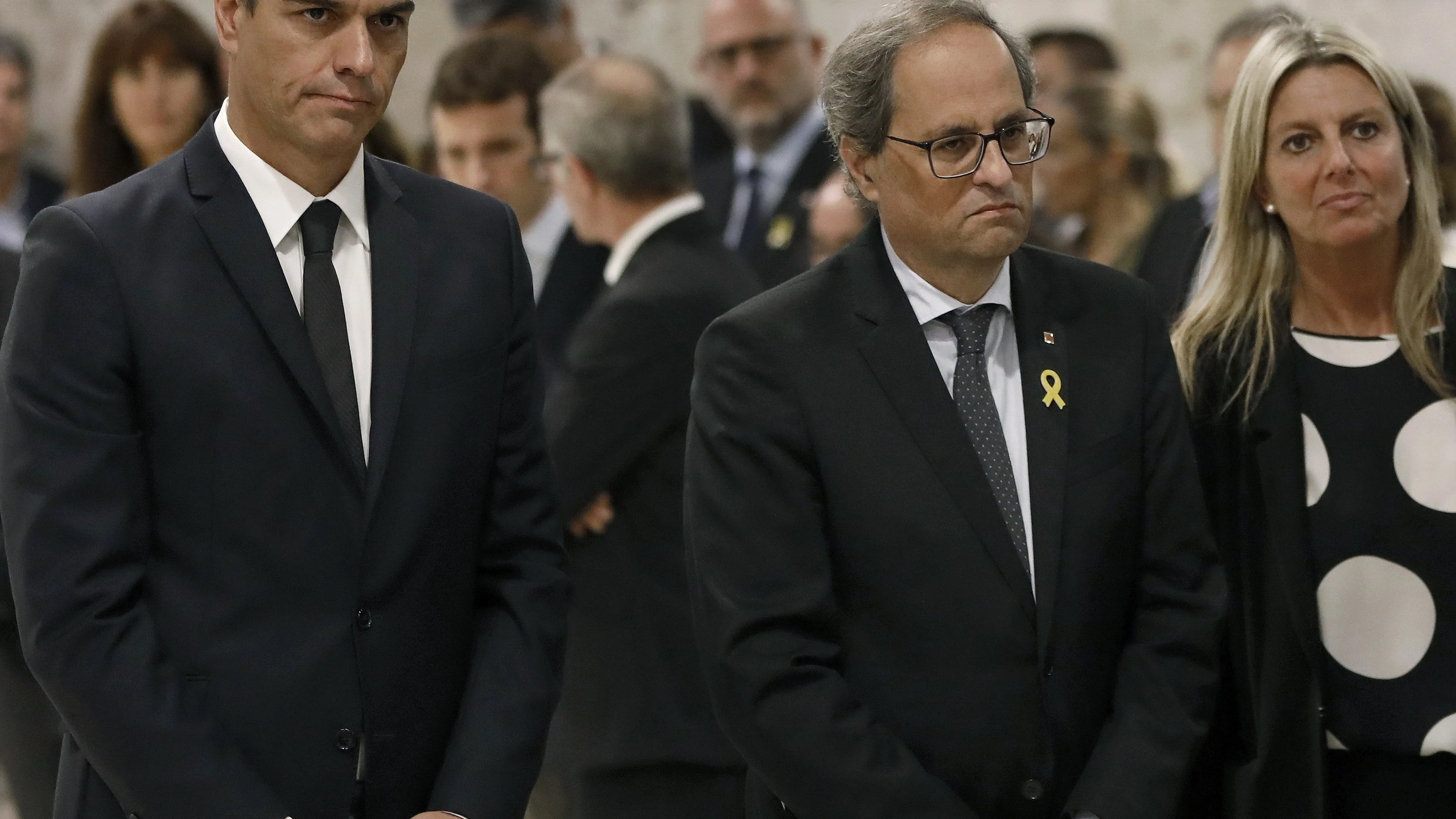 El presidente del Gobierno, Pedro Sánchez, y el presidente de la Generalitat, Quim Torra