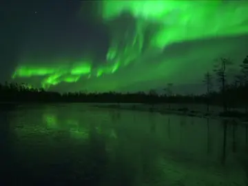 Las auroras boreales que cambian de forma y color en Finlandia Las auroras boreales que cambian de forma y color en Finlandia