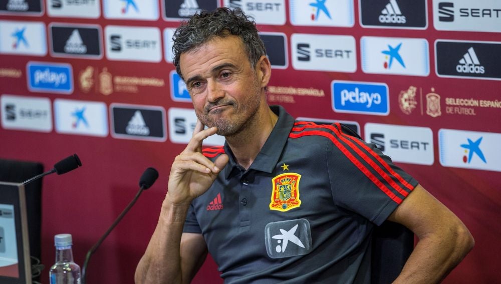 El seleccionador Luis Enrique, en rueda de prensa