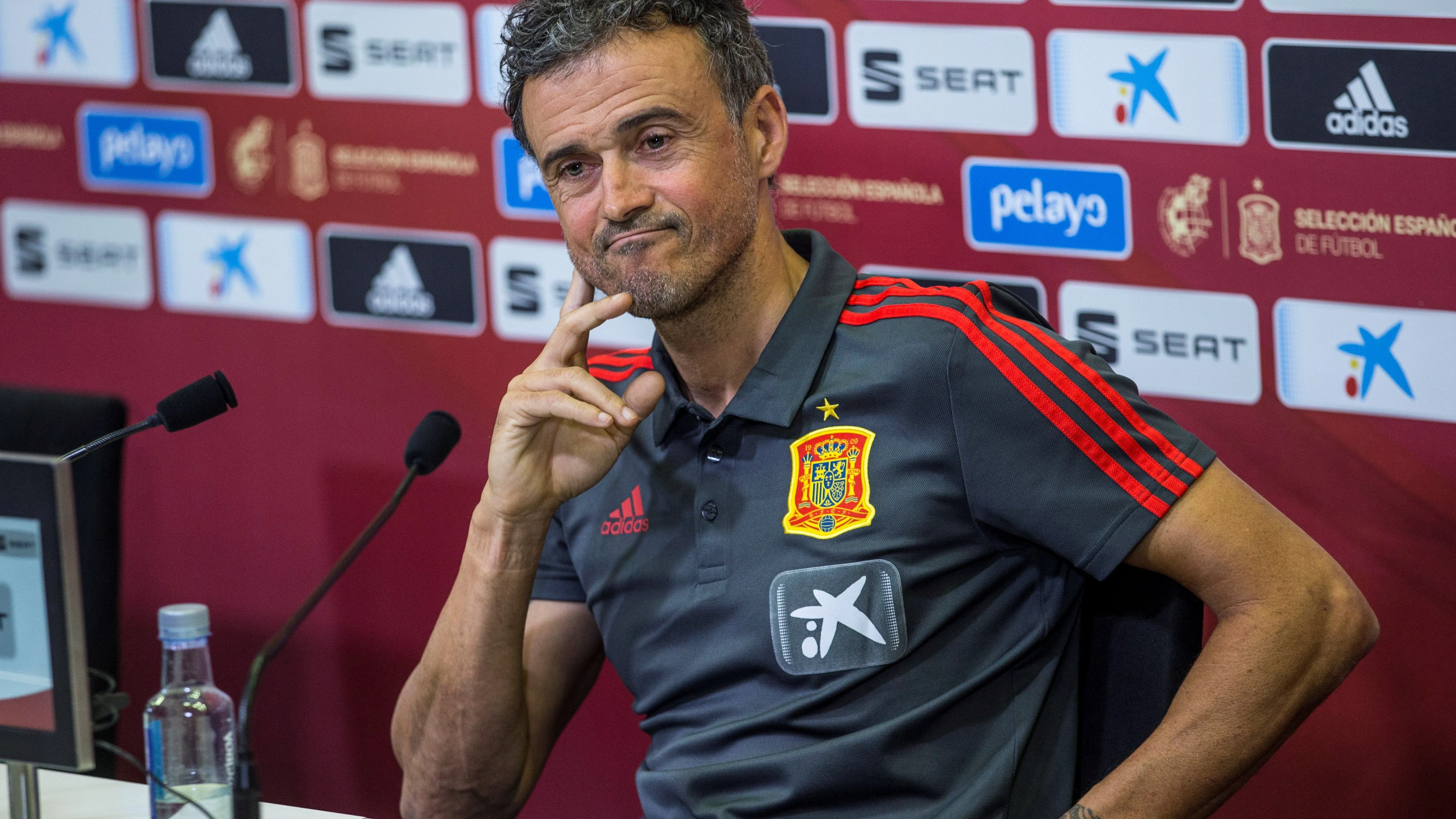 El seleccionador Luis Enrique, en rueda de prensa