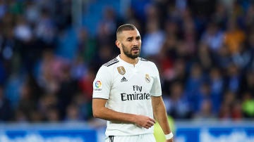 Karim Benzema, en el partido ante el Alavés