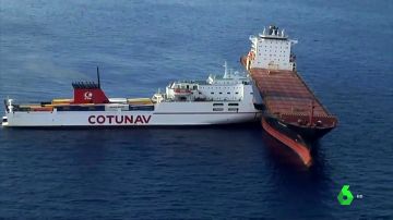 Un buque se empotra contra otro frente a Córcega