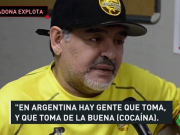 Maradona explota contra sus críticos y les acusa de consumir droga