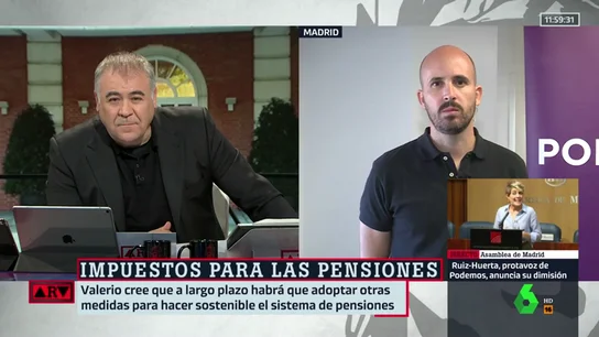 Antonio García Ferreras y Nacho Álvarez, de Podemos Antonio García Ferreras y Nacho Álvarez, de Podemos