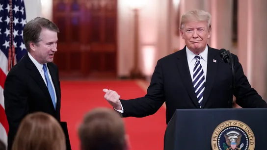 El presidente de EEUU, Donald Trump, junto al juez Kavanaugh El presidente de EEUU, Donald Trump, junto al juez Kavanaugh