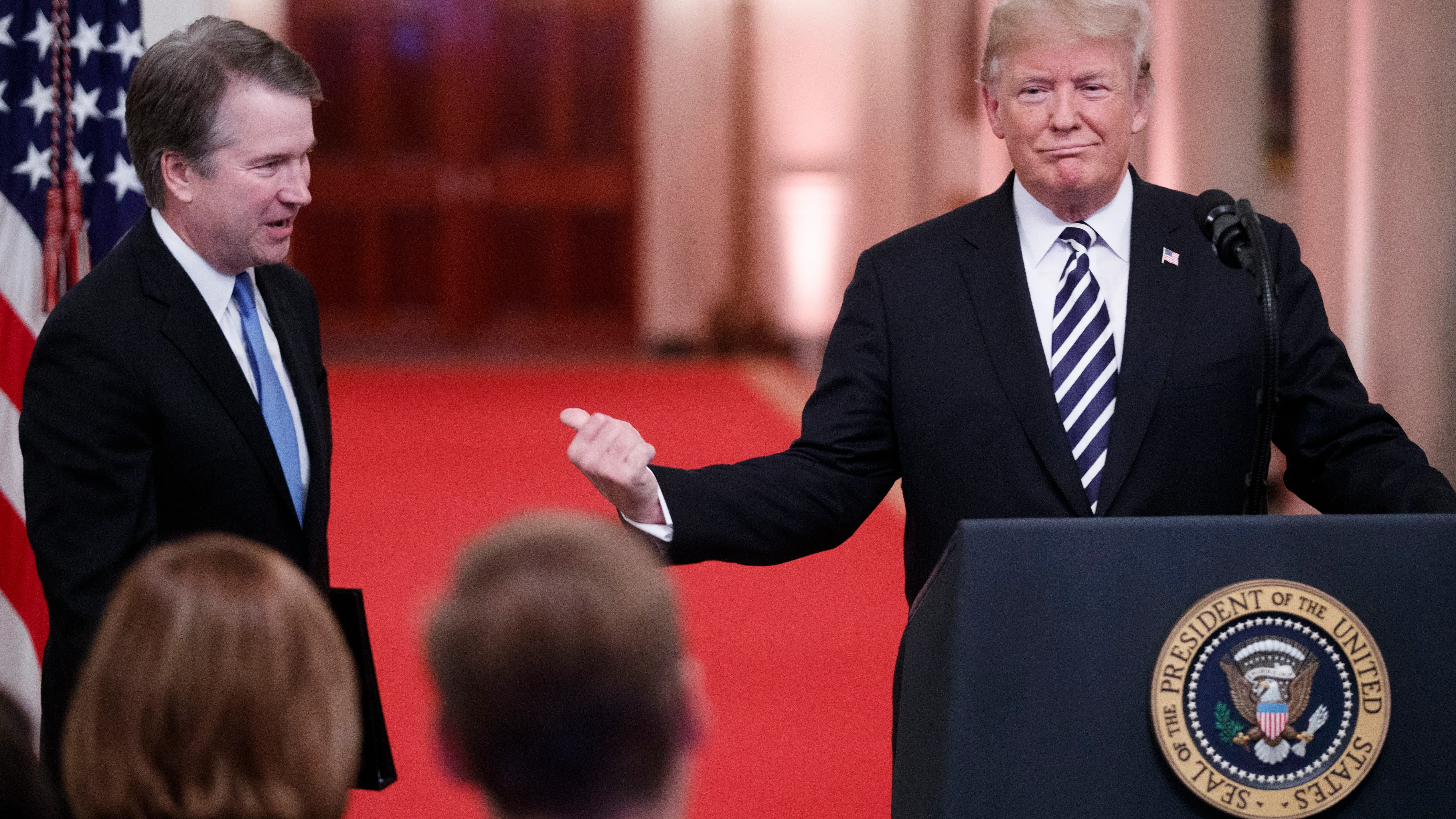 El presidente de EEUU, Donald Trump, junto al juez Kavanaugh