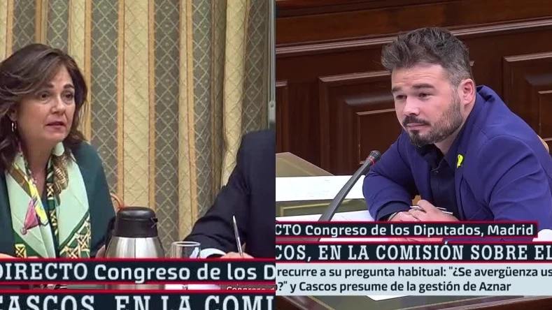 En la imagen, Beatriz Escudero y Gabriel Rufián