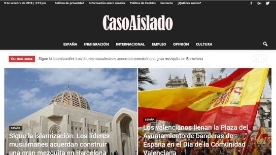 Portada del medio de comunicaci&oacute;n 'Caso Aislado'