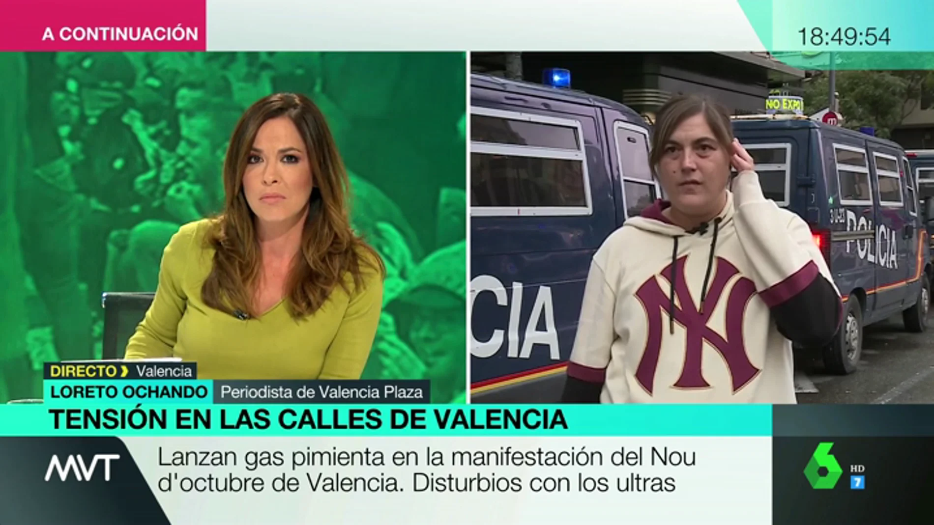 Loreto Ochando, sobre las manifestaciones de extrema derecha: "Valencia es el 'Aquarius', no esto"