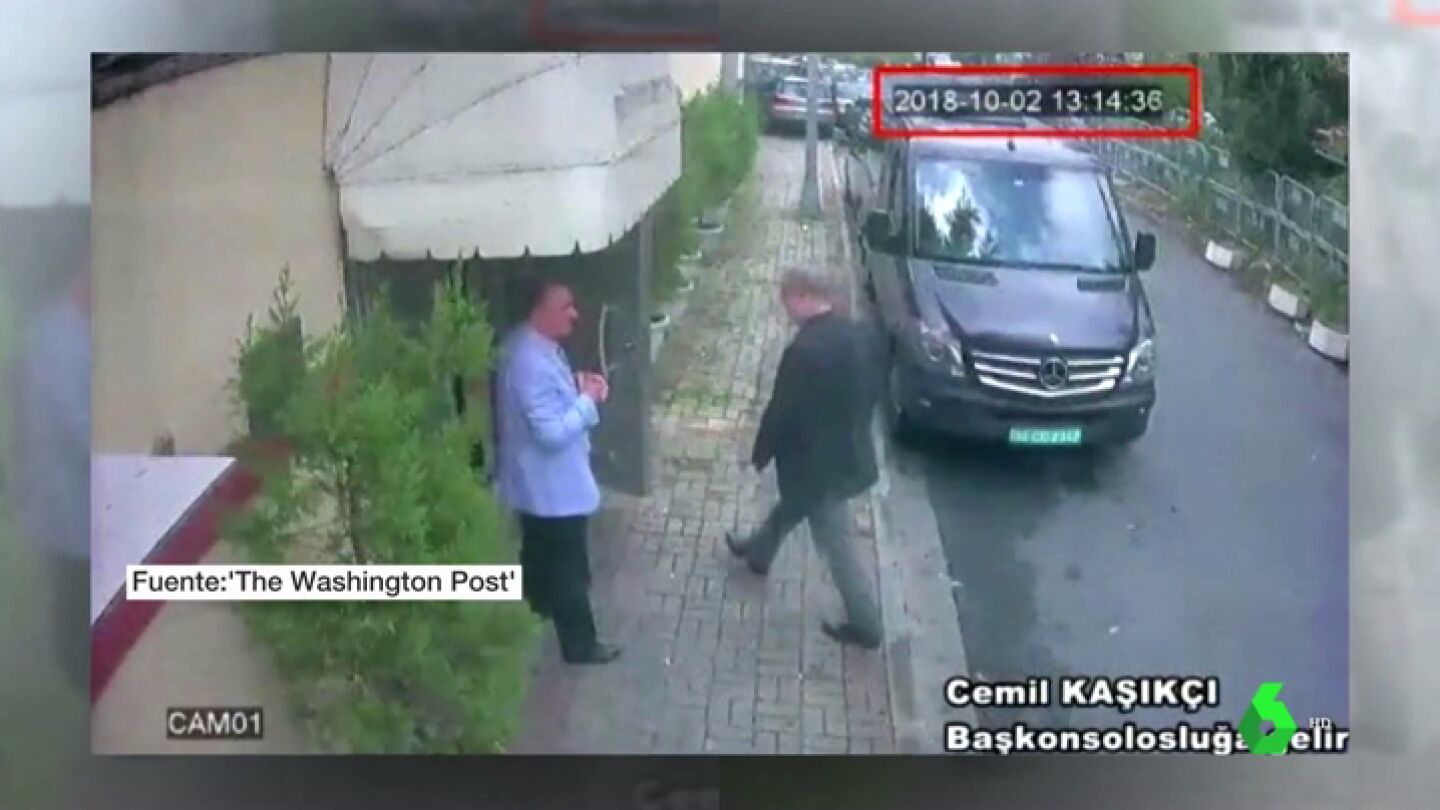 Sale a la luz la &uacute;ltima imagen con vida del periodista Jamal Khashoggi entrando en el consulado