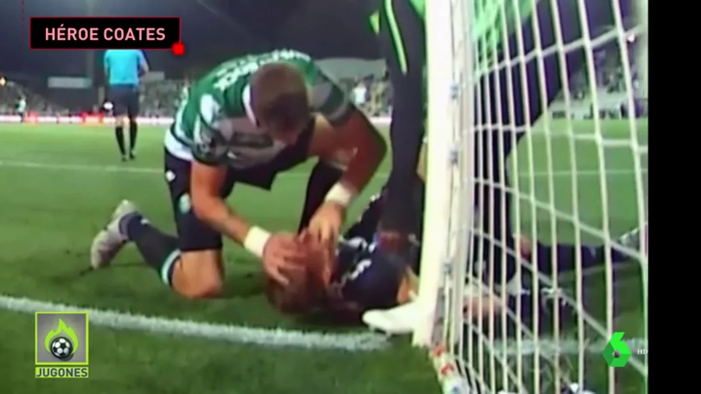 Así salvó Sebastián Coates la vida al guardameta del Sporting de Lisboa Así salvó Sebastián Coates la vida al guardameta del Sporting de Lisboa