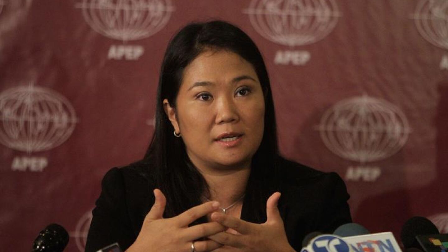 En la imagen, la l&iacute;der del partido Fuerza Popular, Keiko Fujimori
