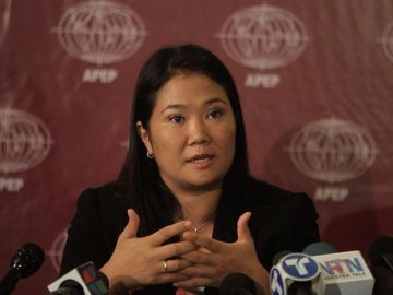 En la imagen, la líder del partido Fuerza Popular, Keiko Fujimori En la imagen, la líder del partido Fuerza Popular, Keiko Fujimori