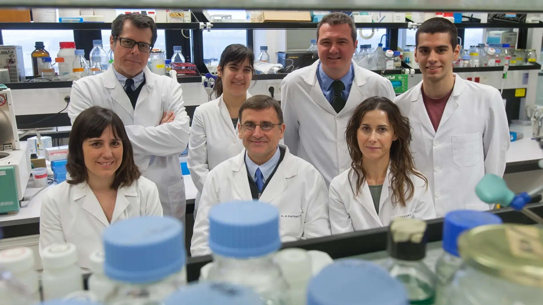 Investigadores en el laboratorio