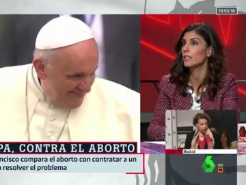 El papa Francisco y Raquel Ejerique El papa Francisco y Raquel Ejerique