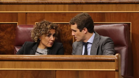 Pablo Casado y Dolors Montserrat Pablo Casado y Dolors Montserrat en el Congreso de los Diputados