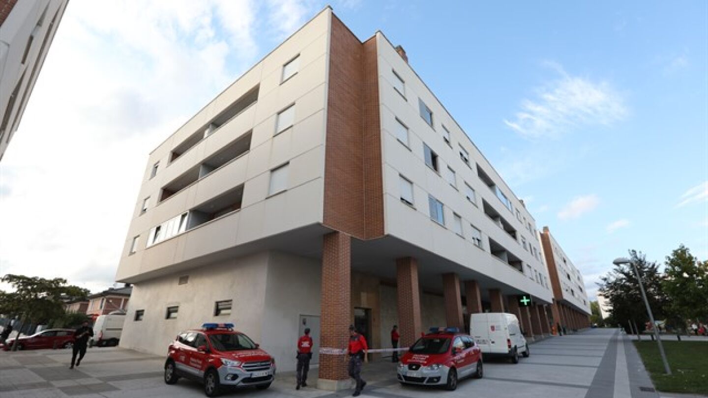 Lugar donde han encontrado el cuerpo de los fallecidos en Orkoien