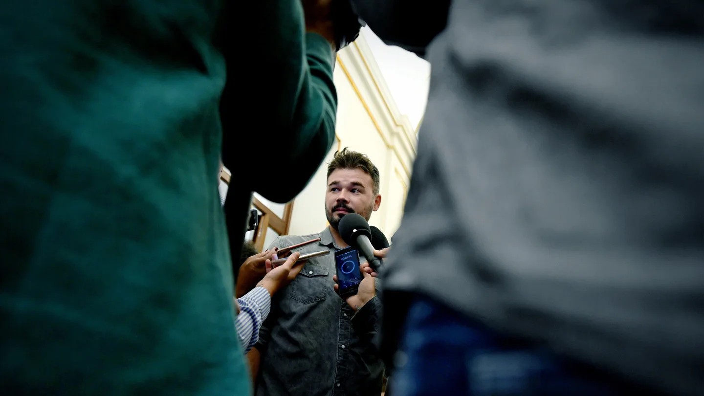 El portavoz de ERC en el Congreso, Gabriel Rufián El portavoz de ERC en el Congreso, Gabriel Rufián