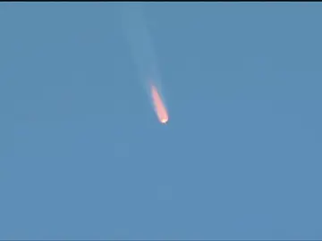 Aterriza de emergencia la nave Soyuz tras fallar el cohete poco después de despegar Aterriza de emergencia la nave Soyuz tras fallar el cohete poco después de despegar