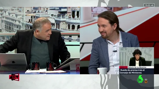 Antonio García Ferreras y Pablo Iglesias Antonio García Ferreras y Pablo Iglesias